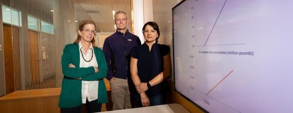 Frances Sladek, James Borneman, and Poonamjot Deol. (UCR/Stan Lim)